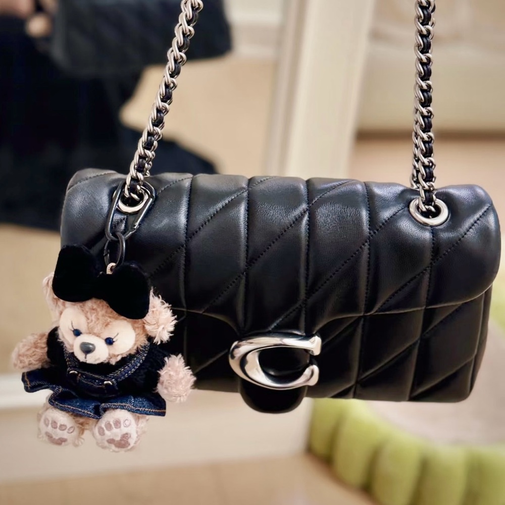 Coach Tabby Shoulder Bag 20 With Pillow Quilting black Sliver